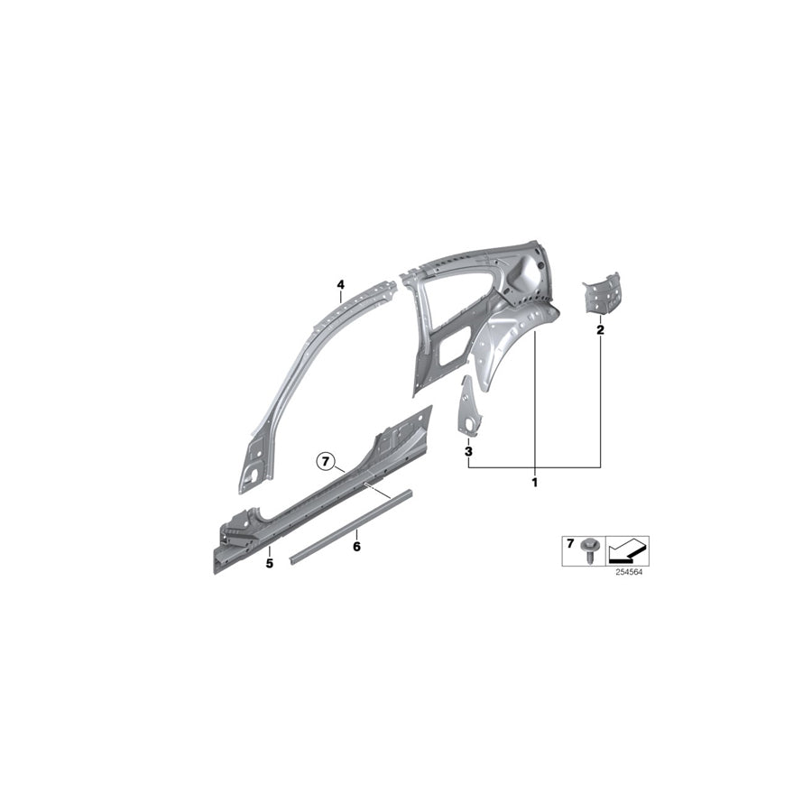 Genuine BMW 41217263867 F13 F13 Cover Panel, Wheel House, Left (Inc. 640d, 650iX 4.0 & 640i) | ML Performance EU Car Parts