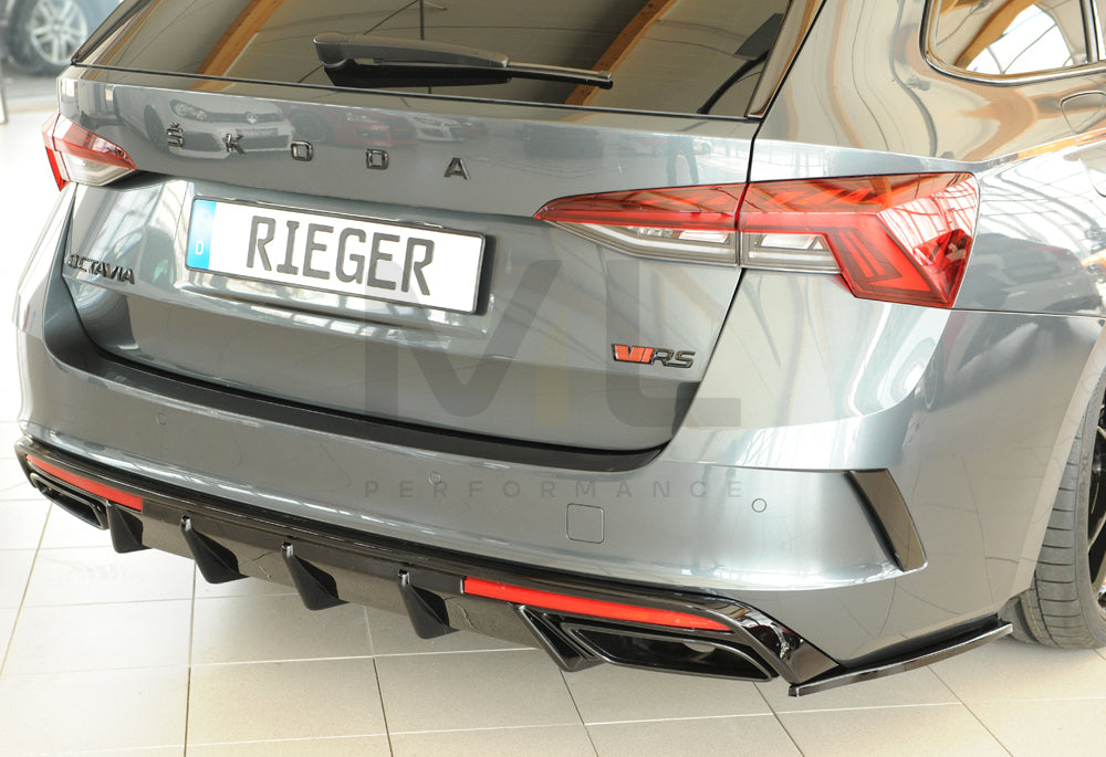 Rieger 00088255 Skoda NX Octavia RS Rear Diffuser 9 | ML Performance EU Car Parts