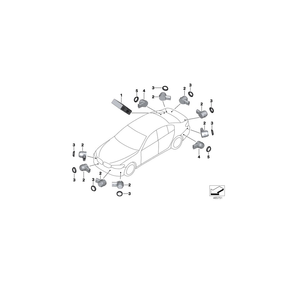 Genuine BMW 66209472523 G31 G32 RR11 Control Unit For Park Distance Control (Inc. X3 20dX, X3 M40iX & X4 20dX) | ML Performance EU Car Parts