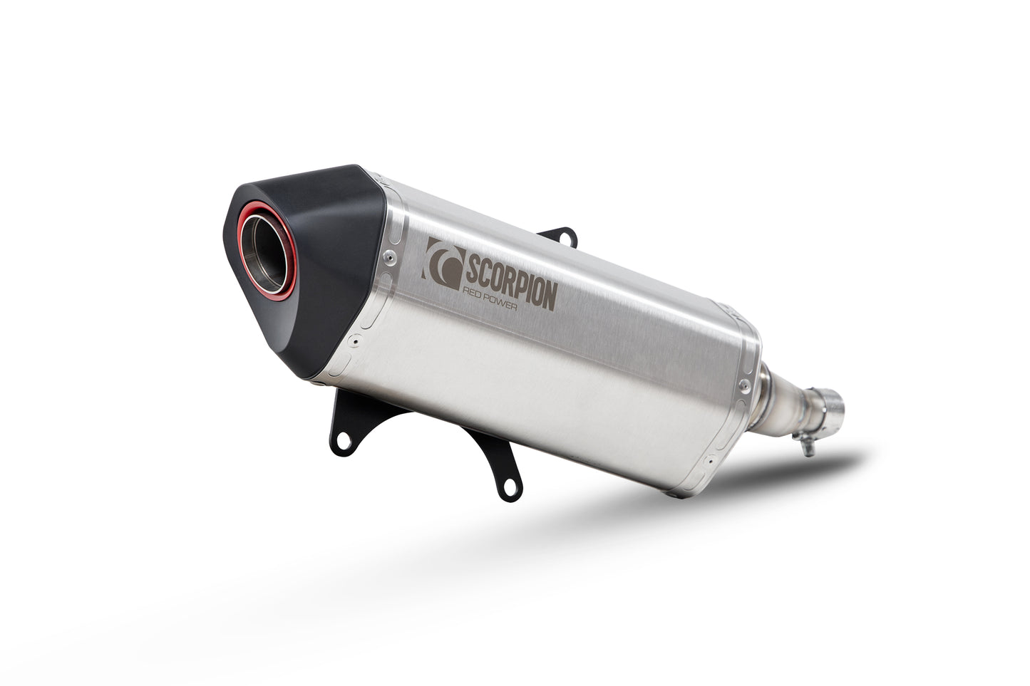 Scorpion RVE219SEO Vespa GTS 125 iGET Serket Parallel Slip-On - Brushed Stainless Steel Sleeve | ML Performance EU EU