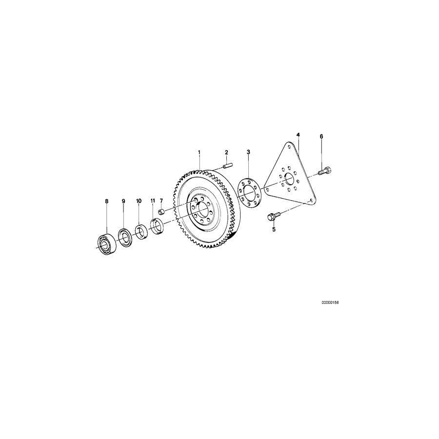 Genuine BMW 21211223419 E39 E28 E30 Twin Mass Flywheel (Inc. 524td, 525td & 325tds) | ML Performance EU Car Parts