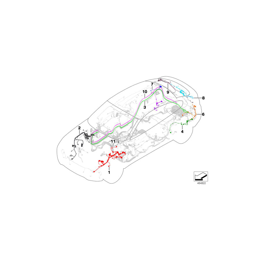 Genuine BMW 61119252426 F25 Repair Wiring Set For Trunk Lid/Left (Inc. X3 20iX, X3 35iX & X3 28i) | ML Performance EU