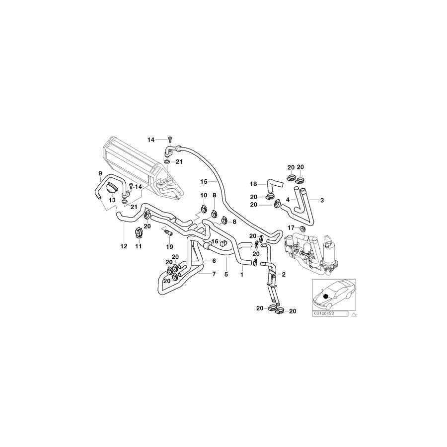 Genuine BMW 64128381344 E39 M E70 Hose Clamp (Inc. 525tds, X6 M50dX & X5 40iX) | ML Performance EU Car Parts