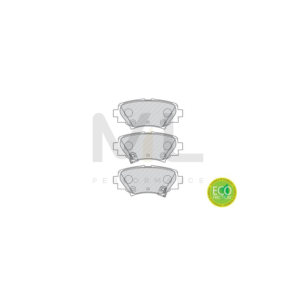 Ferodo Premier Eco Friction Fdb435 Brake Pad Set With Acoustic Wear Warning, Without Accessories | ML Performance Car Parts