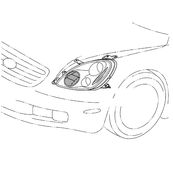Genuine Lexus 81170-24110 SC 430 N/S Headlamp