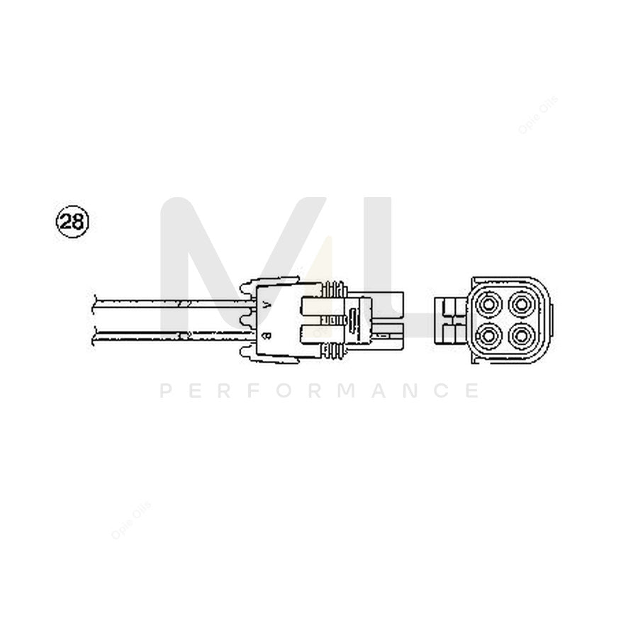 NTK Lambda Sensor - Oxygen / O2 Sensor OZA695-EE2 (NGK 91173) | ML Car Parts UK | ML Performance