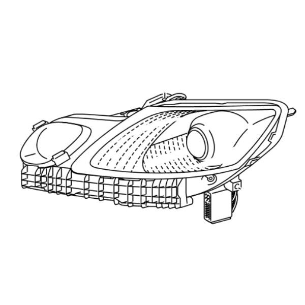 Genuine Lexus 81145-30G40 GS Phase 4 O/S Front Headlamp