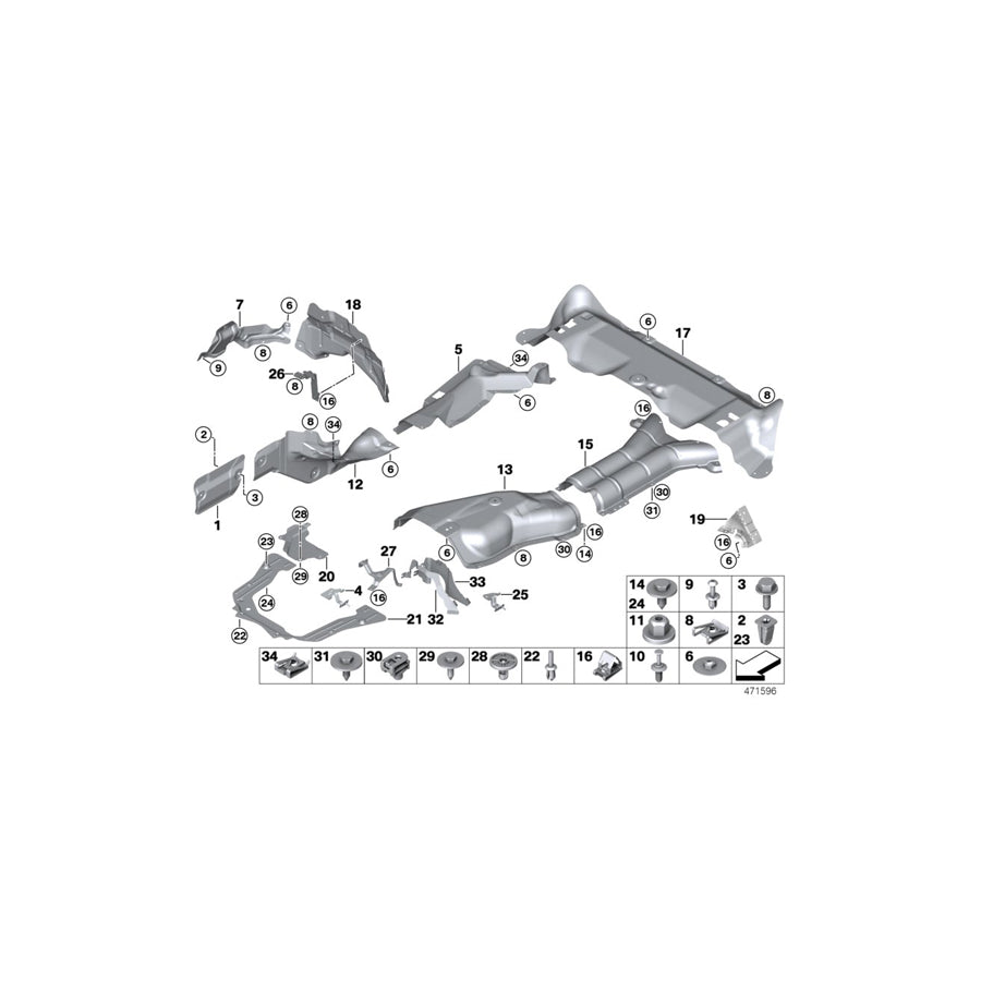 Genuine BMW 51487188286 M E70 F16 Holder (Inc. X6 50iX 4.0, X6 50iX 4.4 & X5 40iX) | ML Performance EU Car Parts