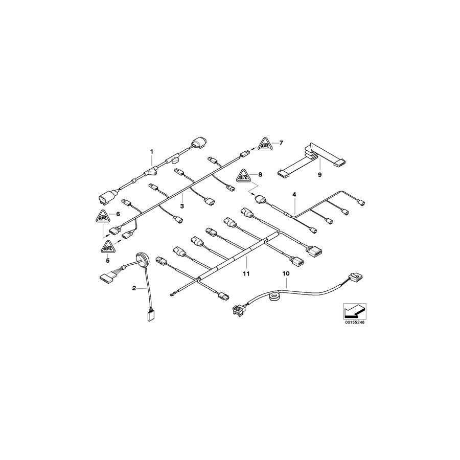 Genuine BMW 61126910381 E65 E66 Cable Set Solar Sensor/Centre Speaker (Inc. 730d, 740i & 760Li) | ML Performance EU