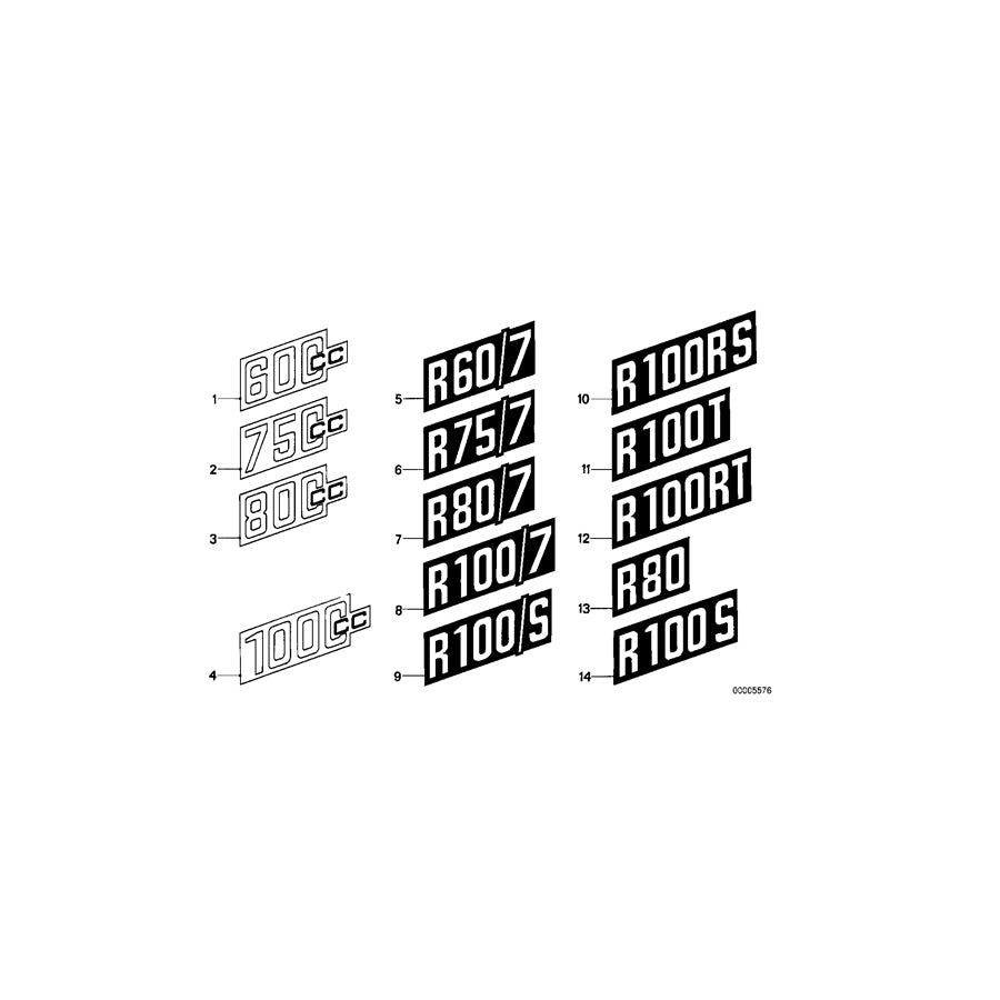 Genuine BMW 51141240004 60 Sticker GOLD (Inc. & R 75 ) | ML Performance EU Car Parts