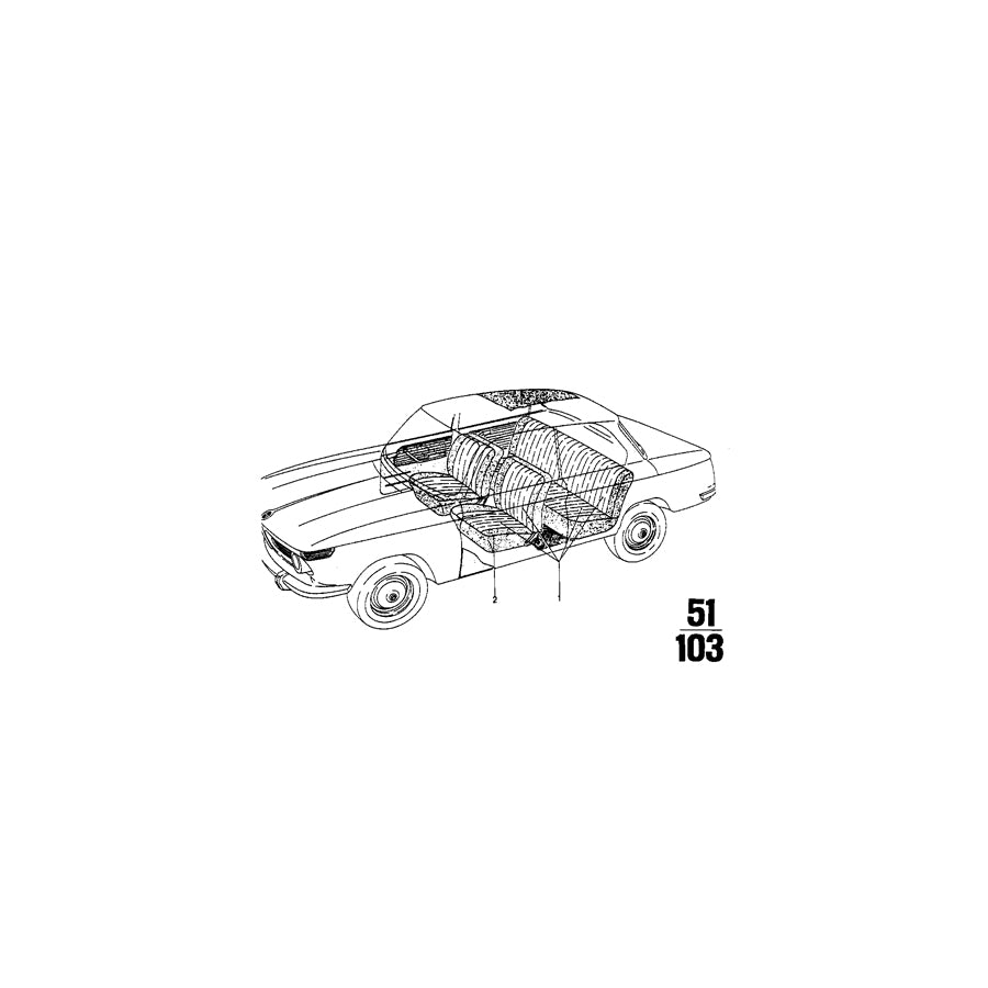 Genuine BMW 51921817041 E23 E24 E12 Upholstery Cloth VELOURS GRAU (Inc. 3.3Li, 2800Bav & 1502) | ML Performance EU Car Parts