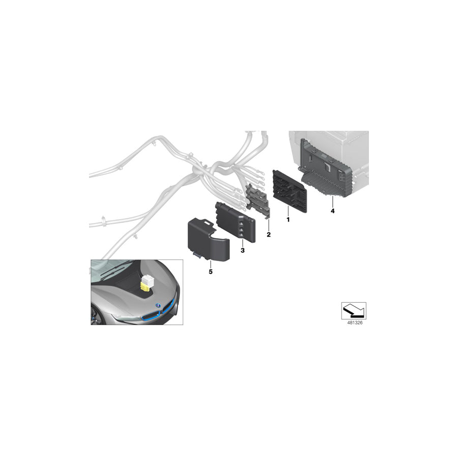 Genuine BMW 61139348929 I12 I12 Bracket For B+ Junction Point (Inc. & i8) | ML Performance EU Car Parts