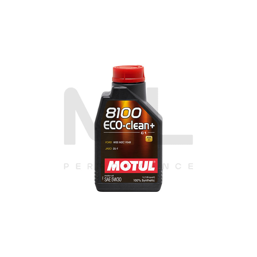 Motul 8100 Eco-Clean+ 5w-30 Fully Synthetic Car Engine Oil 1l | Engine Oil | ML Car Parts UK | ML Performance