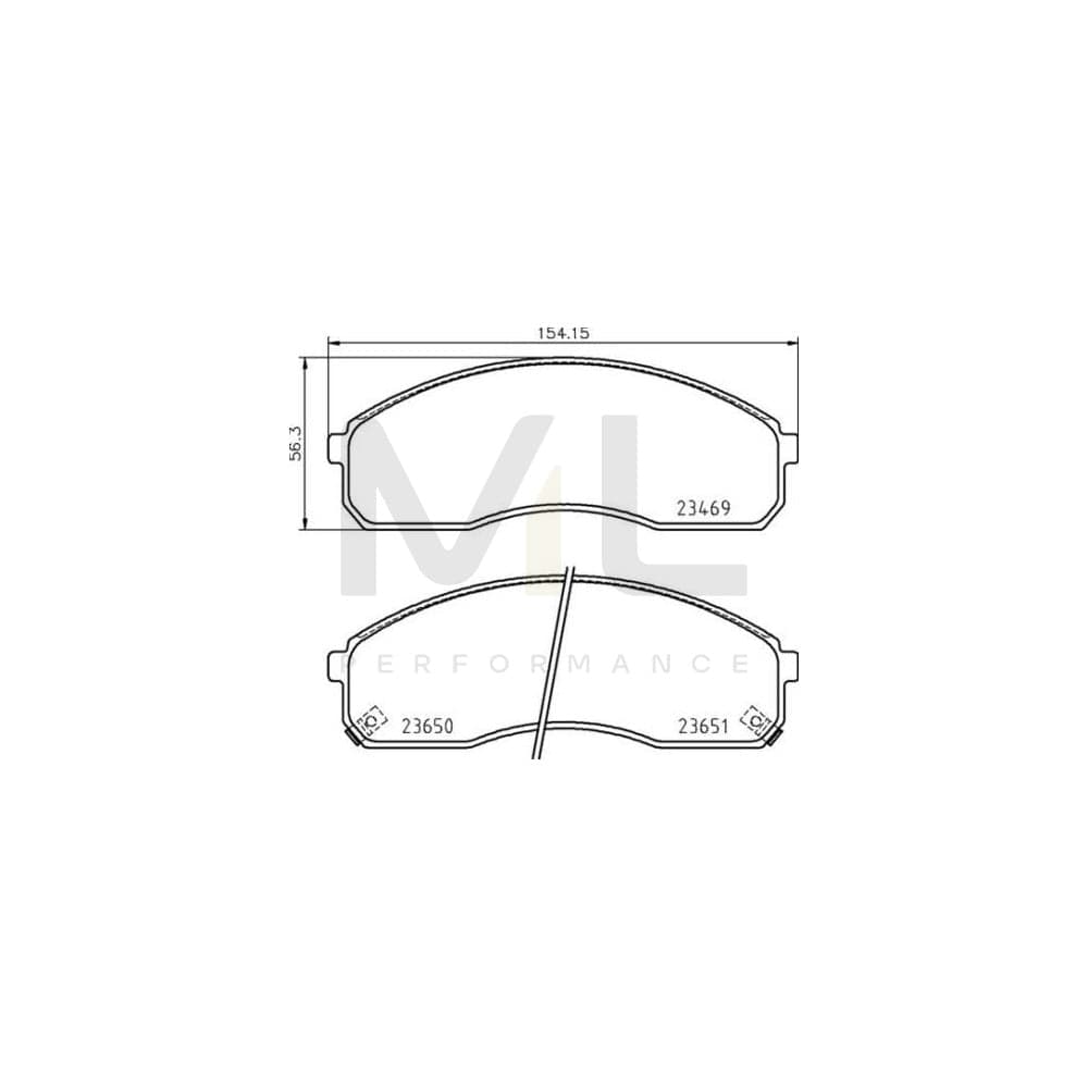 Brembo P 30 091 Brake Pad Set With Acoustic Wear Warning | ML Performance Car Parts