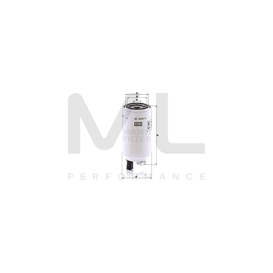MANN-FILTER WK 9020/1 x Fuel filter Spin-on Filter, with seal | ML Performance Car Parts