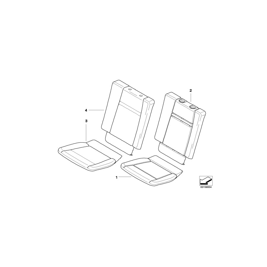 Genuine BMW 52307170215 E70 E70 Seat Cover Leather CAMEL (Inc. X5 3.5d, X5 3.0si & X5 35dX) | ML Performance EU Car Parts