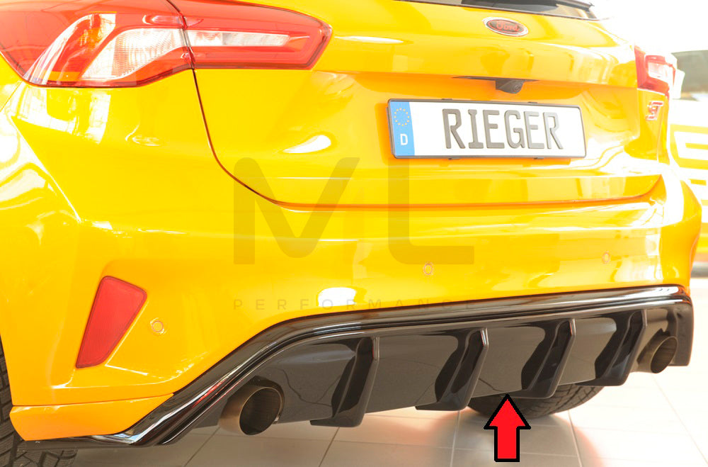 Rieger 00088179 Ford DEH Focus 4 ST Rear Diffuser 1 | ML Performance EU Car Parts