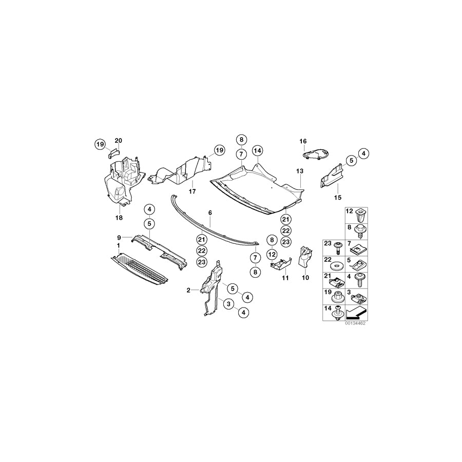 Genuine BMW 51717042079 E66 E67 E65 Seal, Front Left Air Duct (Inc. 760i, 760LiS & 730Li) | ML Performance EU Car Parts
