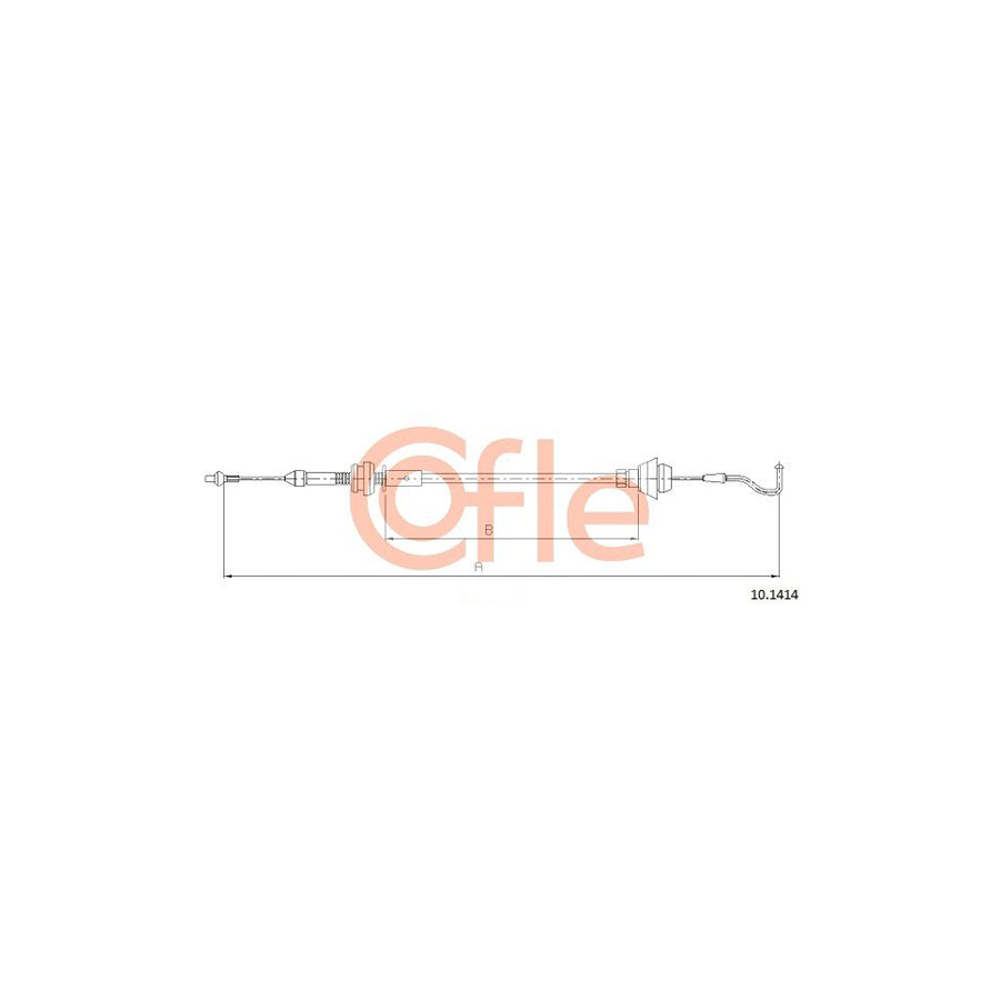 COFLE 10.1414 Throttle Cable for SKODA FELICIA | ML Performance EU Car Parts