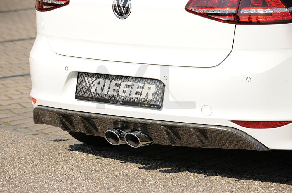 Rieger 00099276 VW Mk7 Golf Rear Diffuser 1 | ML Performance EU Car Parts