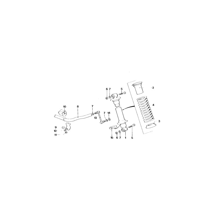 Genuine BMW 31352160106 E26 Stabilizer (Inc. & M1) | ML Performance EU Car Parts