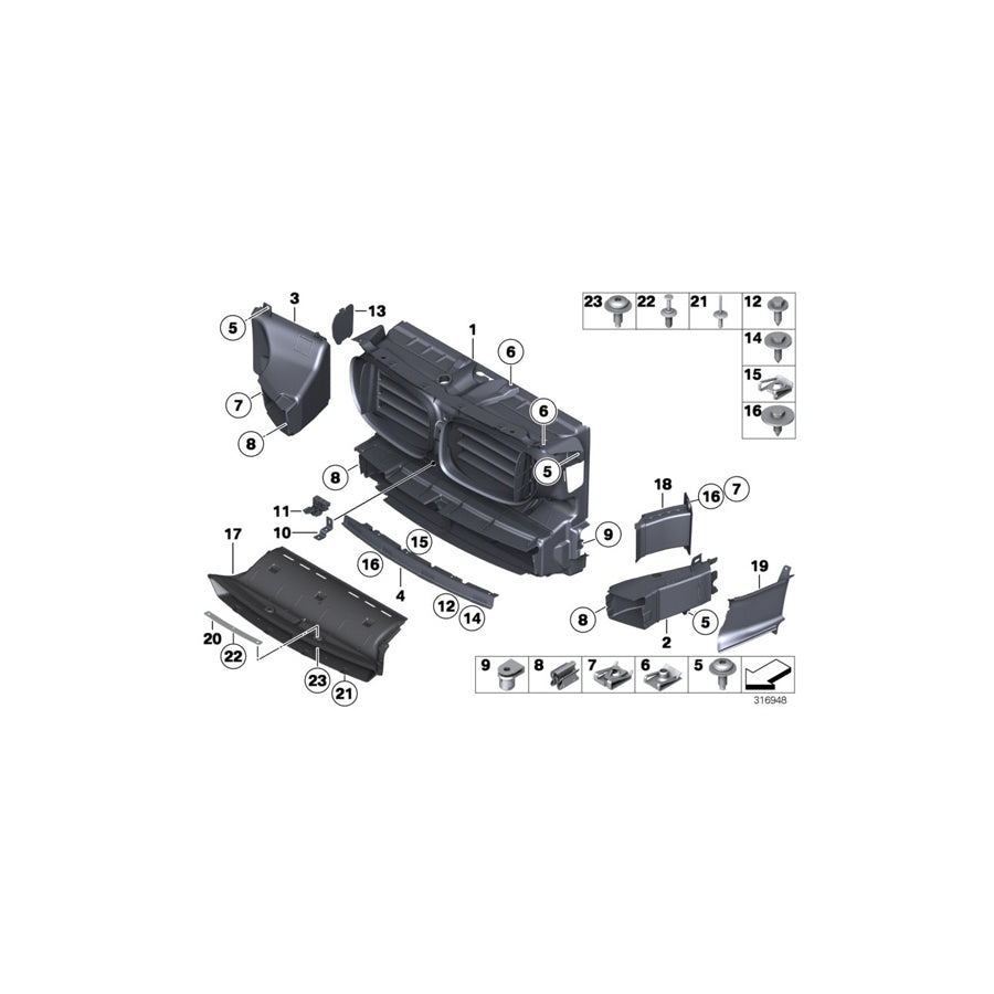 Genuine BMW 51747985913 F02 F01 Mounting Panel (Inc. ALPINA B7X, ALPINA B7L & ALPINA B7) | ML Performance EU Car Parts