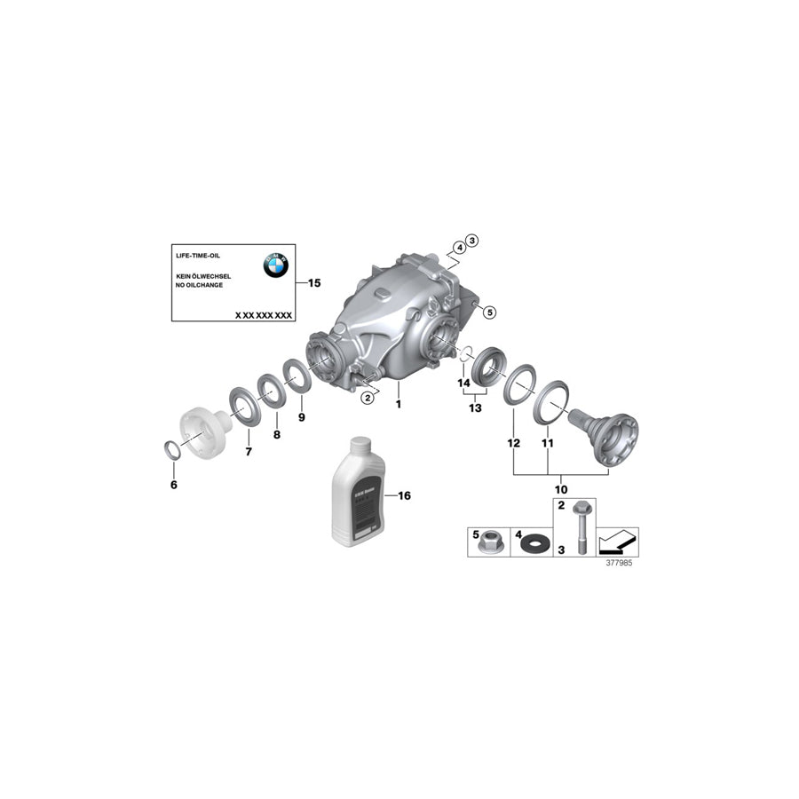 Genuine BMW 33107514150 E85 Exch. Final Drive I=3,23 (Inc. Z4 2.5i & Z4 3.0si) | ML Performance EU Car Parts