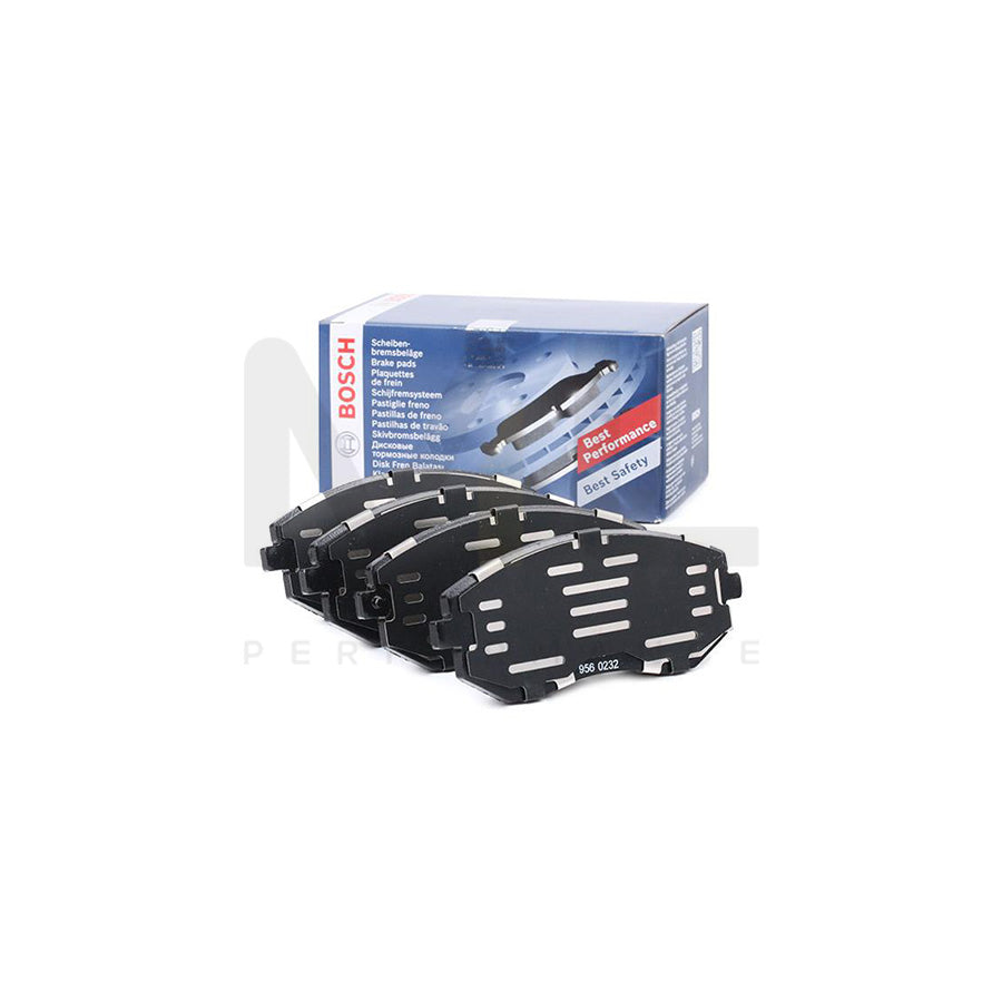 Bosch 0986494315 Brake Pad Set With Acoustic Wear Warning, With Anti-Squeak Plate BP1205 | ML Performance Car Parts