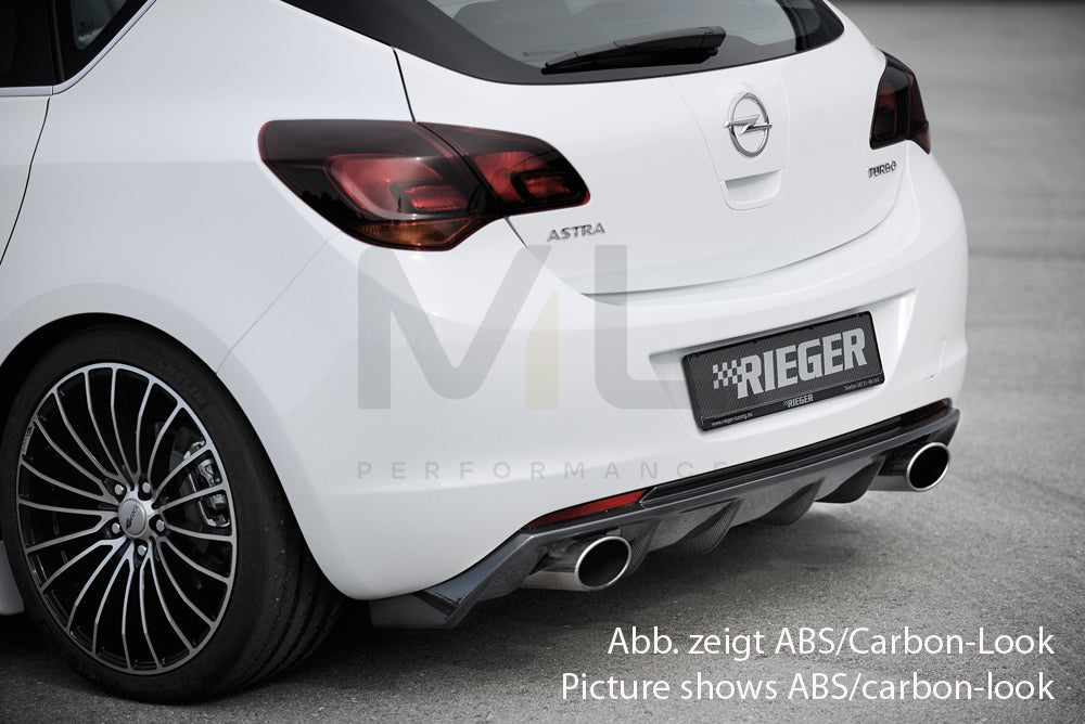 Rieger 00088114 Opel Astra J Rear Diffuser 2 | ML Performance EU Car Parts