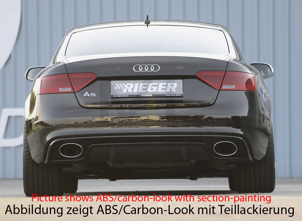 Rieger 00088050 Audi B8 B81 Rear Diffuser (A5 & S5) 4 | ML Performance EU Car Parts