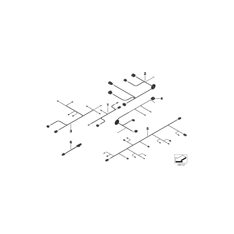 Genuine BMW 61129271772 F01 F04 F02 Wiring Harness, Rear Slip Angle Control (Inc. Hybrid 7, 740i & 730Ld) | ML Performance EU
