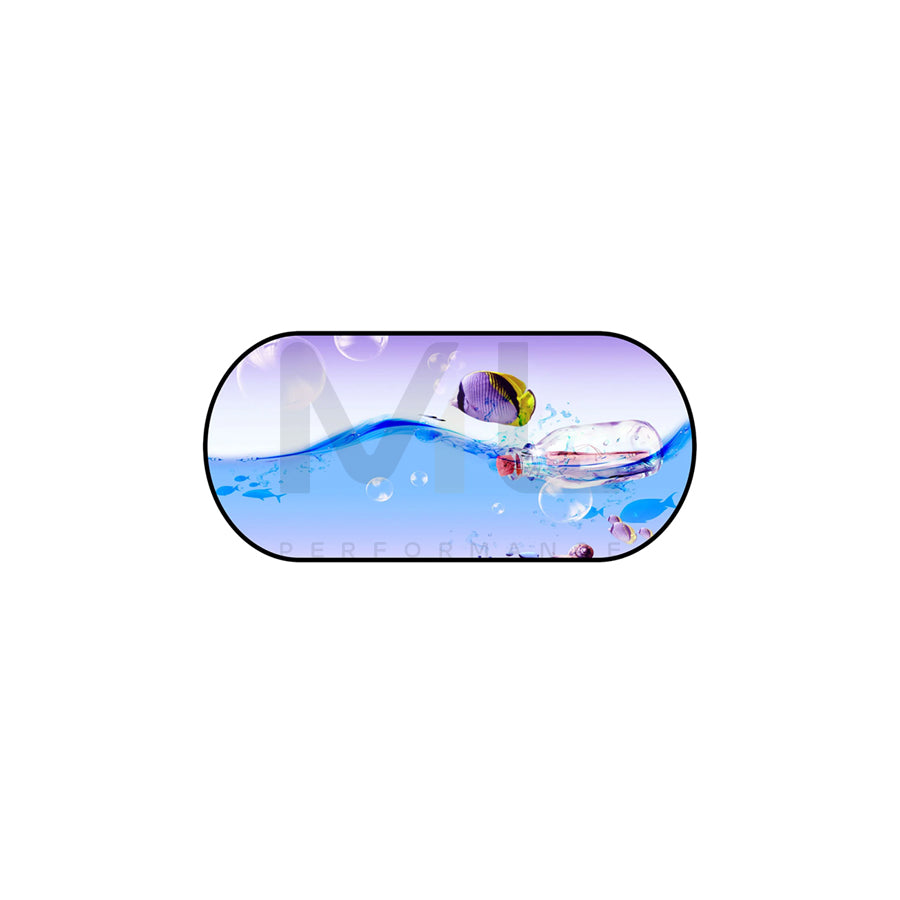 WALSER 16699 Car sun shade Fish, Multi-coloured, Polyester, Quantity: 1 | ML Performance Car Parts