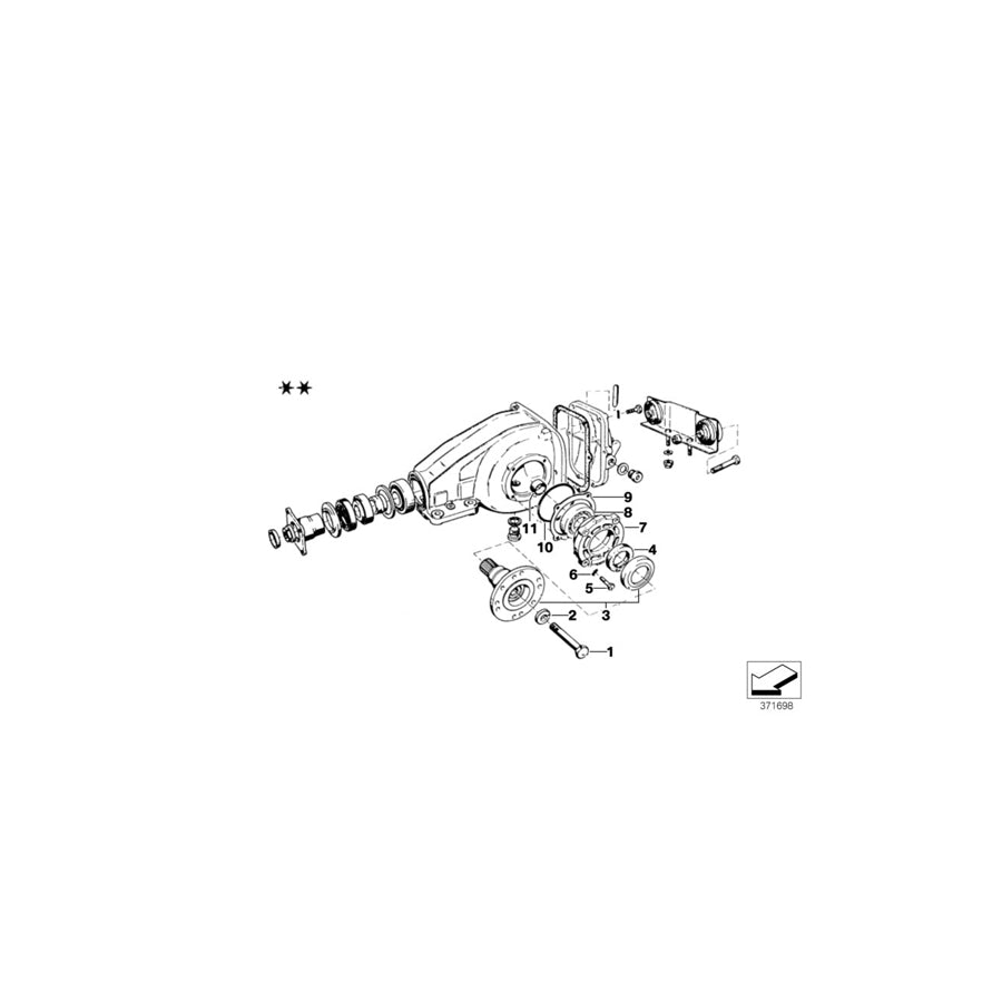 Genuine BMW 33133604218 E21 Shim 0,630MM (Inc. 2002, 316 & 1600GT) | ML Performance EU Car Parts
