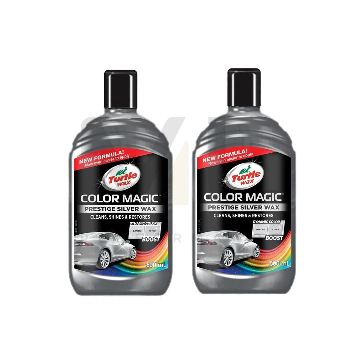 Turtle Wax Color Magic Silver Car Polish 2 X 500 Ml