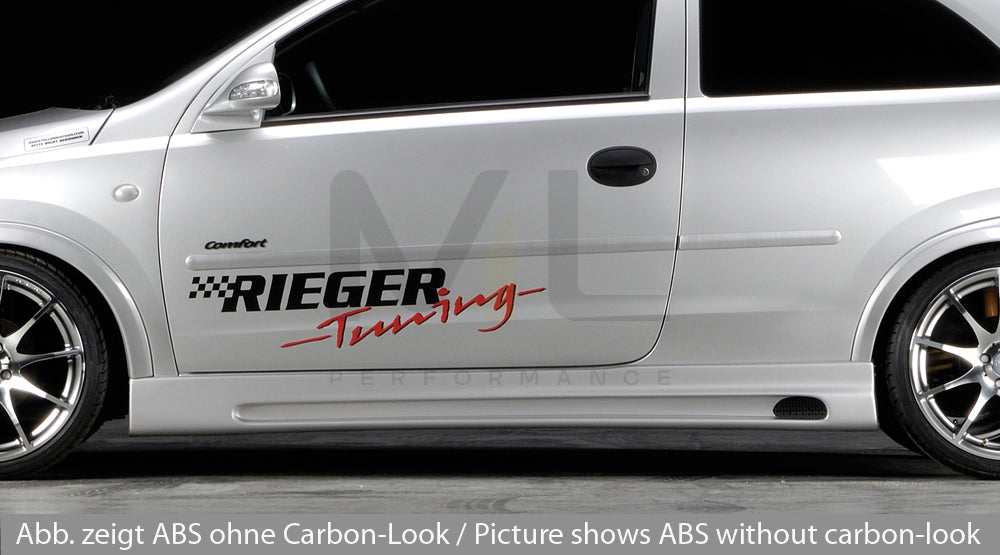 Rieger 00099311 Opel Corsa C Side Skirt 1 | ML Performance EU Car Parts