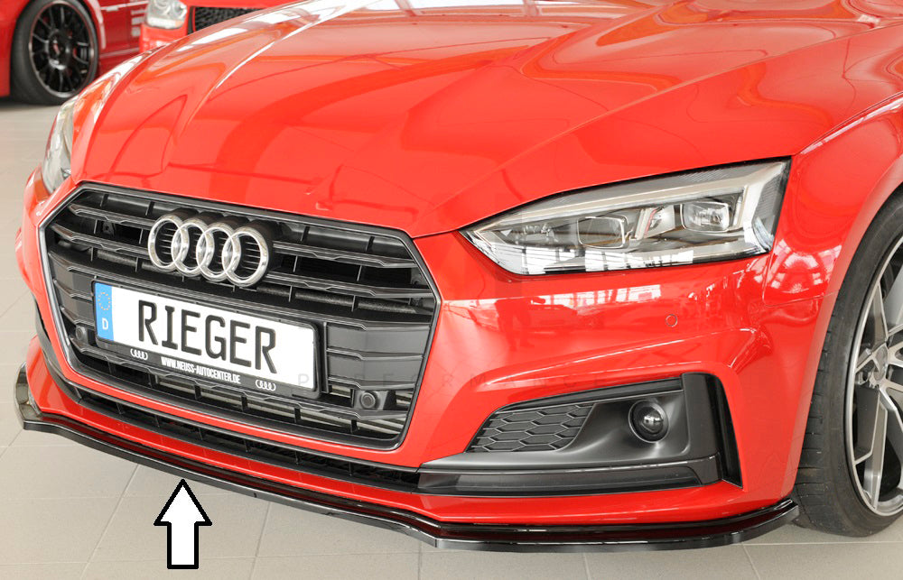 Rieger 00088173 Audi B9 F5 Front Splitter (A5 & S5) 1 | ML Performance EU Car Parts