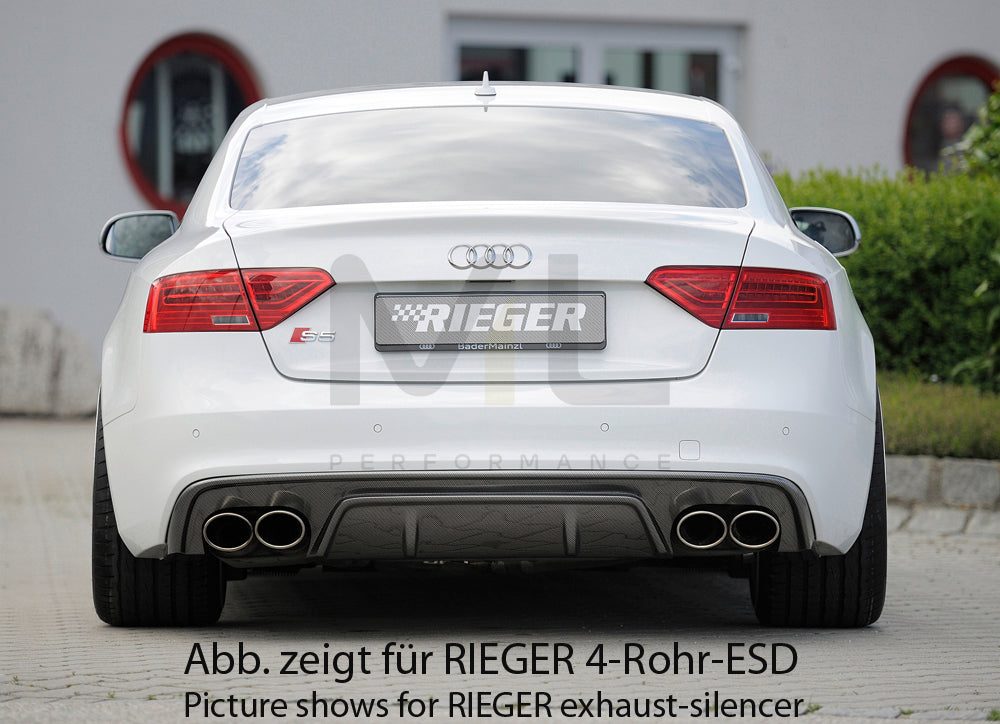 Rieger 00099196 Audi B8 B81 A5 Rear Diffuser 3 | ML Performance EU Car Parts
