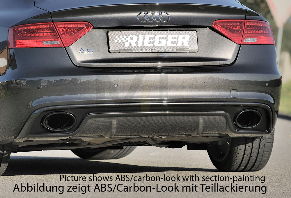 Rieger 00088050 Audi B8 B81 Rear Diffuser (A5 & S5) 1 | ML Performance EU Car Parts