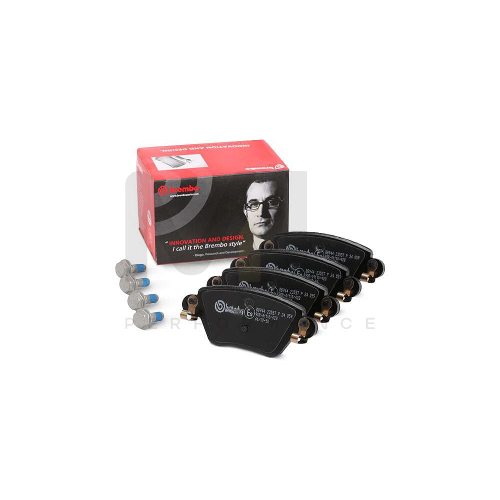 Brembo P 24 059 Brake Pad Set Excl. Wear Warning Contact, With Brake Caliper Screws | ML Performance Car Parts