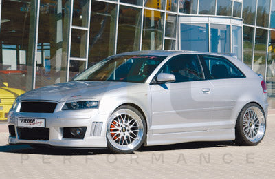 Rieger 00056704 Audi 8P A3 Side Skirt 1 | ML Performance EU Car Parts