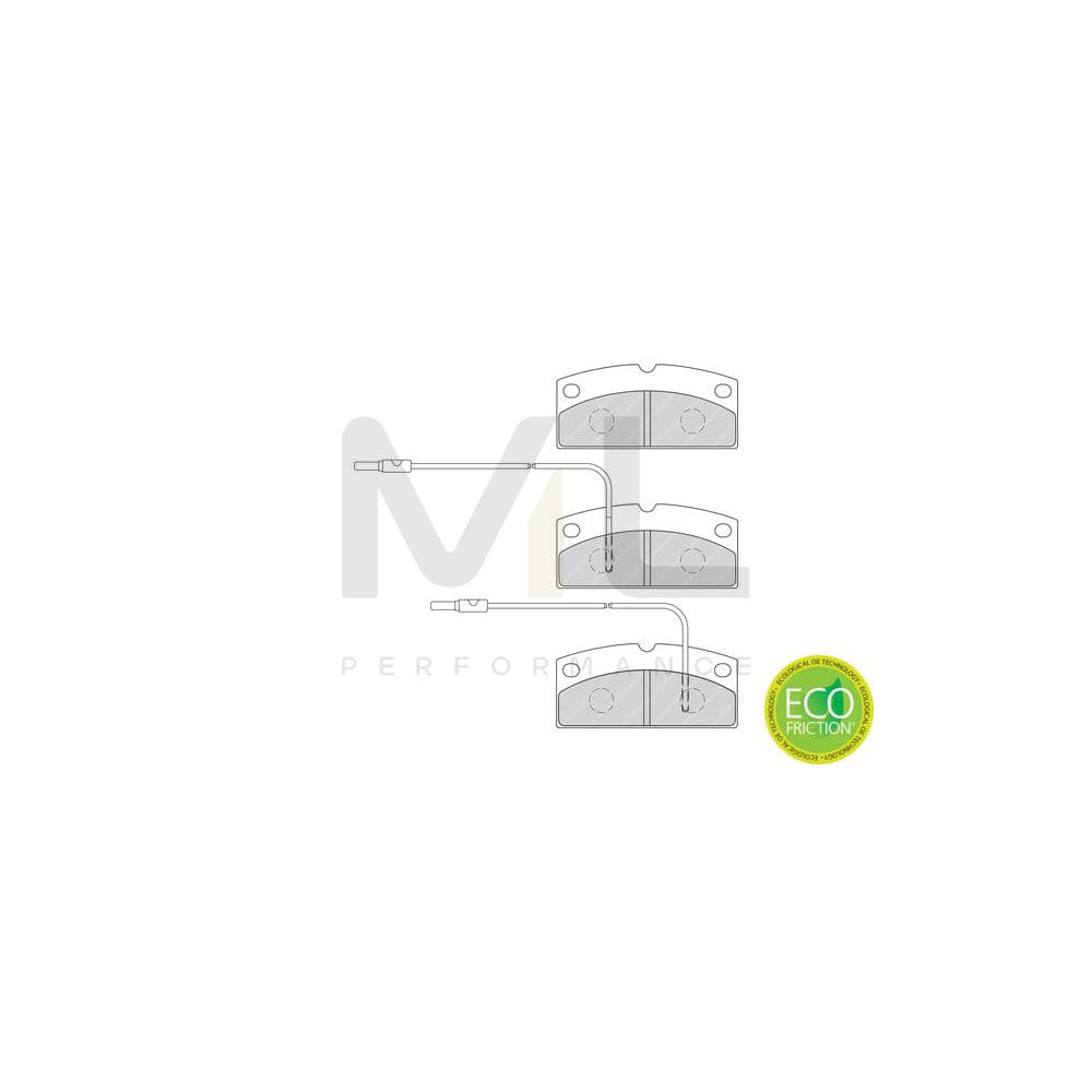 Ferodo Premier Eco Friction Fdb541 Brake Pad Set Not Prepared For Wear Indicator, With Brake Caliper Screws, With Accessories | ML Performance Car Parts