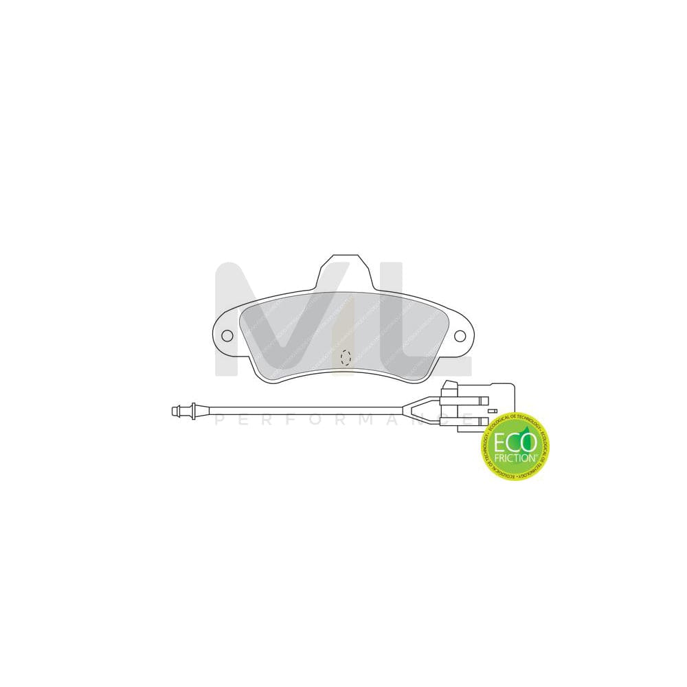 Ferodo Premier Eco Friction Fdb4921 Brake Pad Set Prepared For Wear Indicator, With Accessories | ML Performance Car Parts