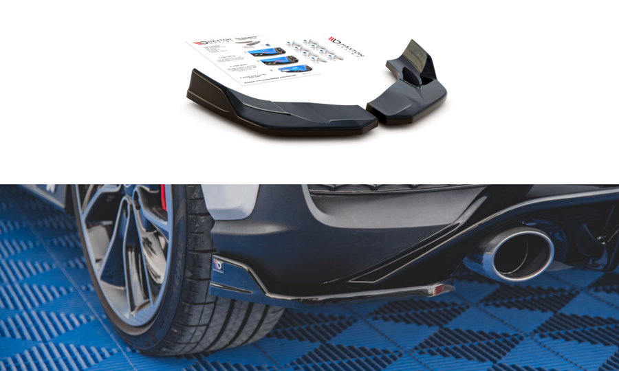 Maxton Design HY-I30-3-N-RSD5T Rear Side Splitters V.4 Hyundai I30N MK3 Hatchback | ML Performance UK Car Parts