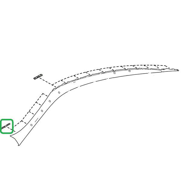 Genuine Lexus 75545-11020 LC Roof Garnish Clip (Windscreen)