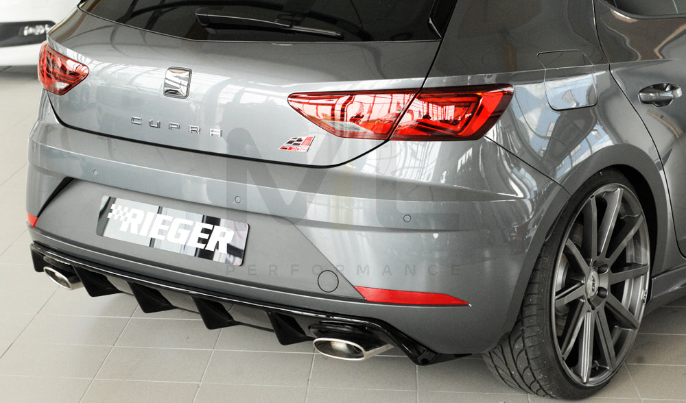 Rieger 00088136 SEAT 5F Leon Cupra Rear Diffuser 3 | ML Performance EU Car Parts