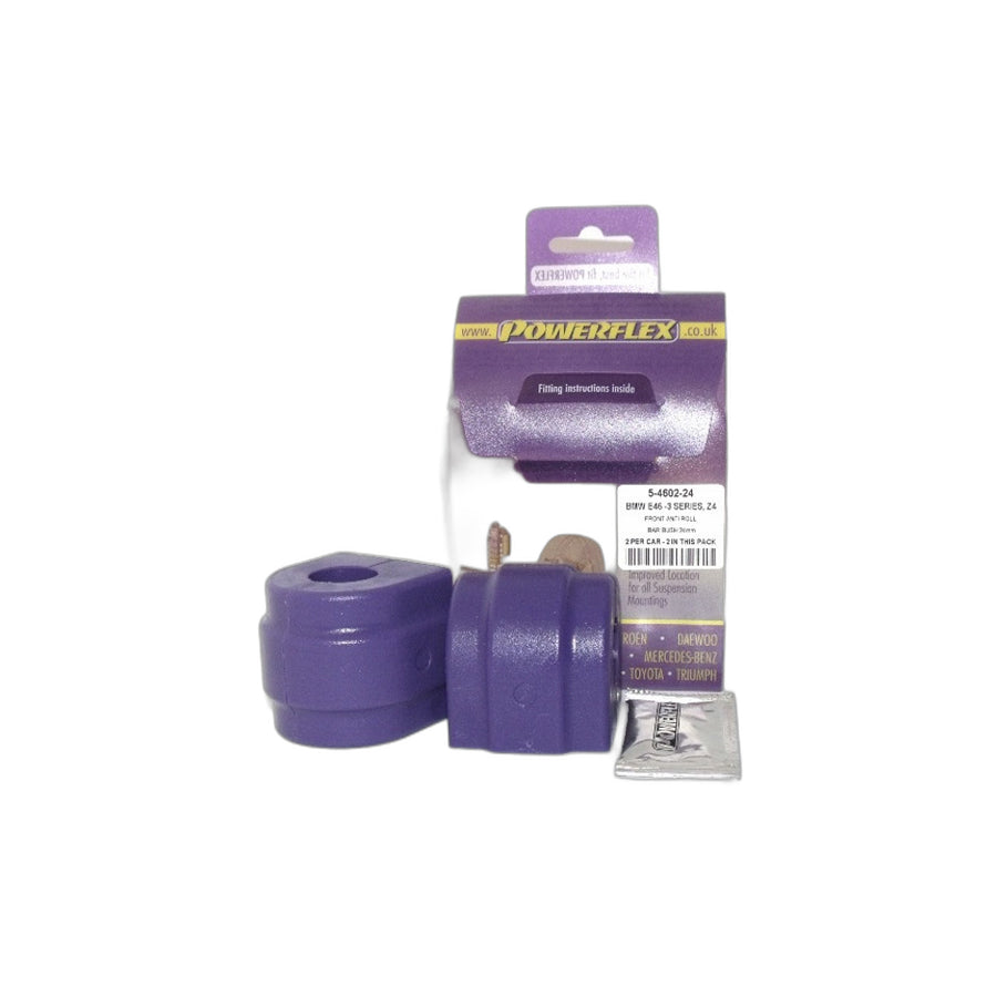 Powerflex PFF5-4602-24 BMW E39 E46 E85 Front Anti Roll Bar Bush 24mm (Inc. Z4 & M5) | ML Performance EU Car Parts