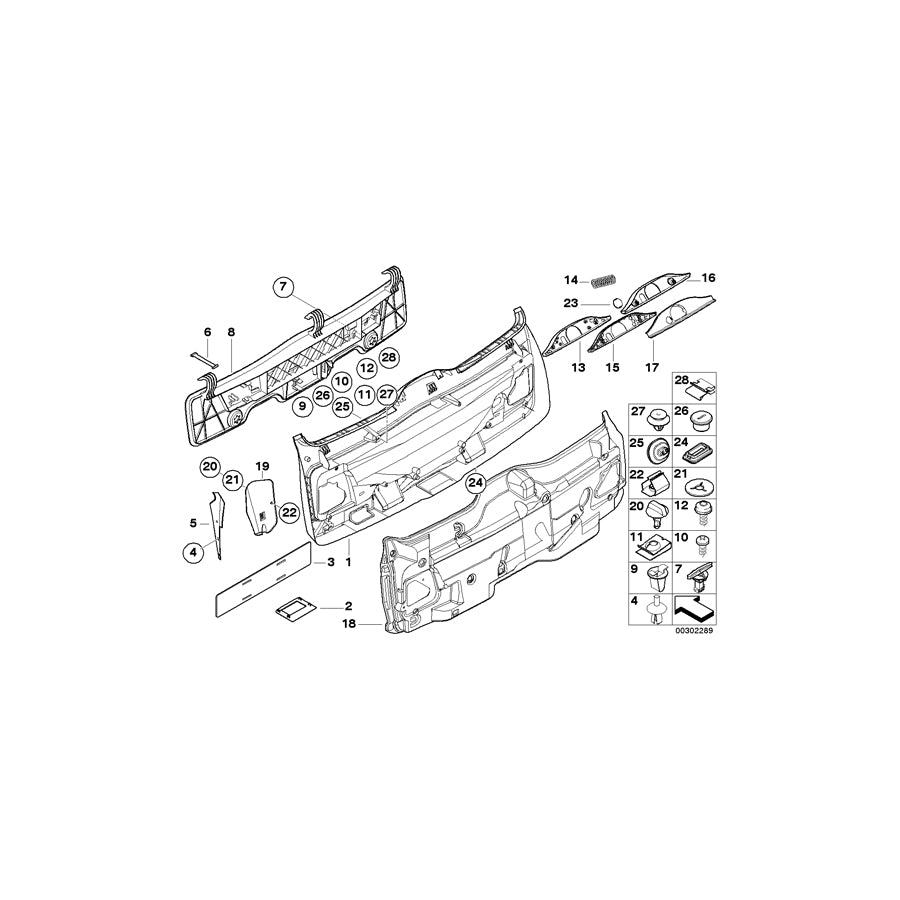 Genuine BMW 51498259127 E39 Lock Panel DUNKELGRÜN (Inc. 525tds, 523i & 520i) | ML Performance EU Car Parts