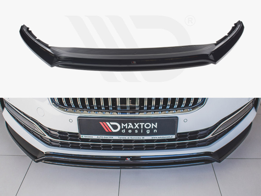 Maxton Design SK-SU-3F-FD3T+FD3RT Front Splitter V.3 Skoda Superb MK3 Fl | ML Performance UK Car Parts