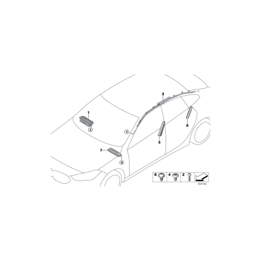 Genuine BMW 51456823069 F44 Knee Protection Airbag Module Left (Inc. 228iX & M235iX) | ML Performance EU