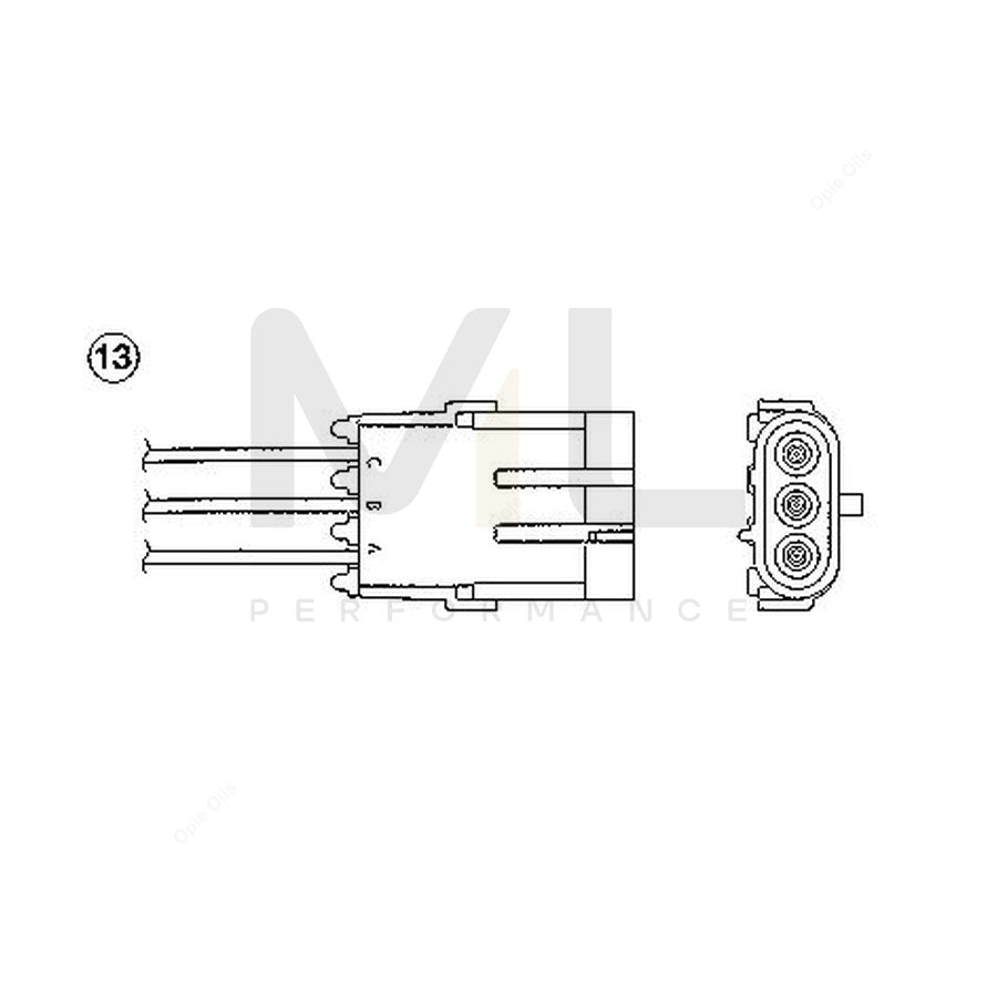 NTK Lambda Sensor / O2 Sensor (NGK 91762) - OZA828-EE15 | ML Car Parts UK | ML Performance